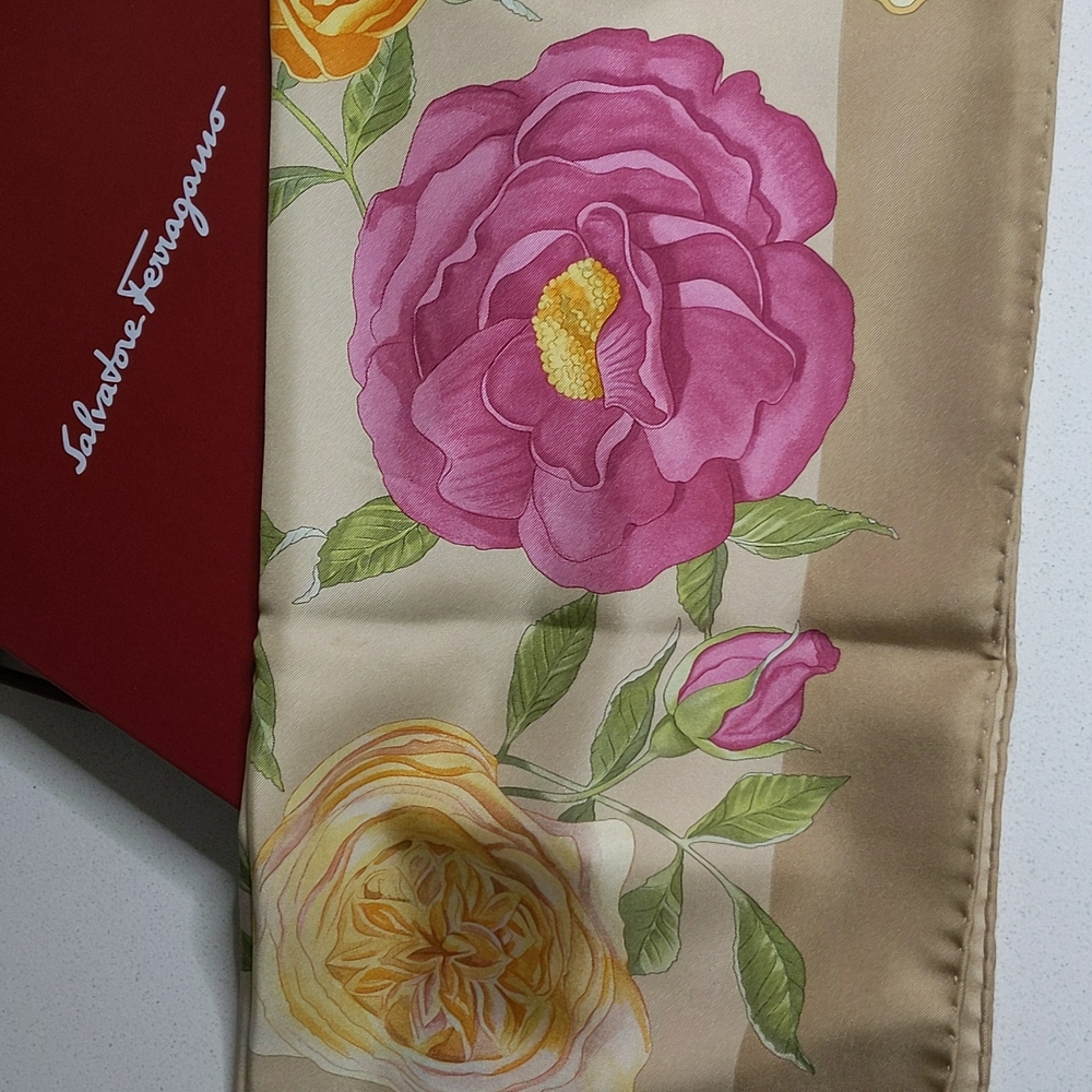 Salvatore Ferragamo Silk Scarf  NWOT
